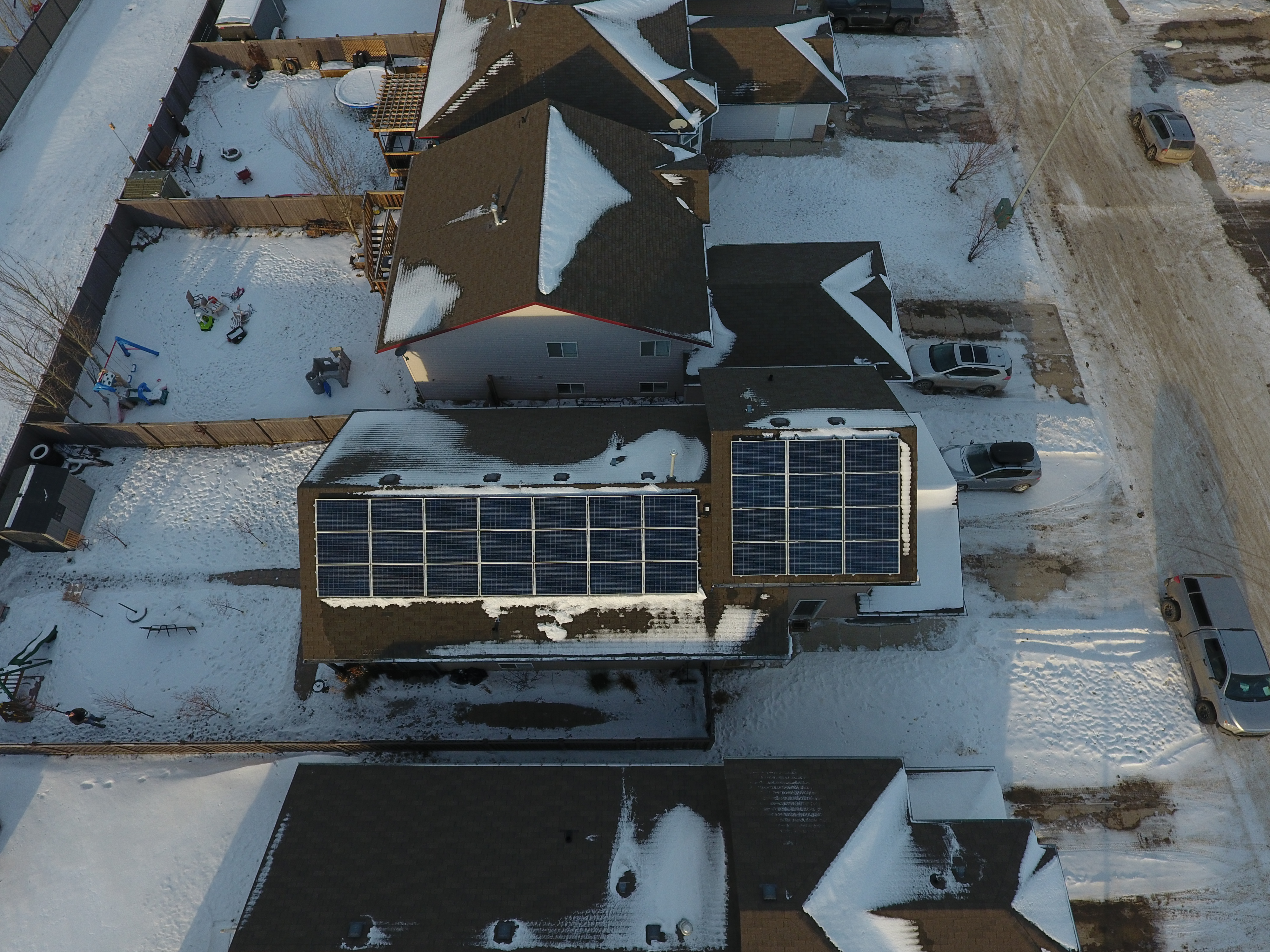 Grand Prairie Solar Panel Installation (Altitude view)